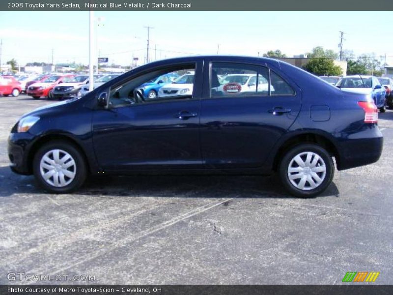 Nautical Blue Metallic / Dark Charcoal 2008 Toyota Yaris Sedan