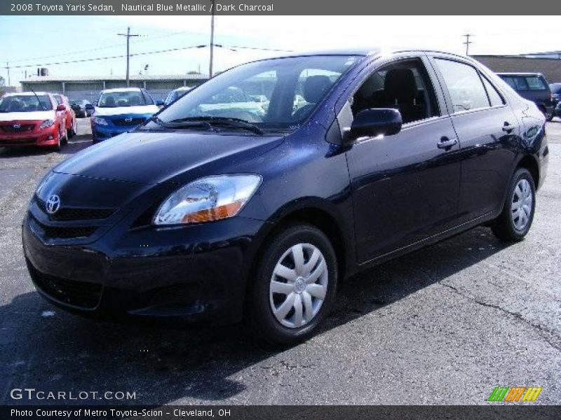 Nautical Blue Metallic / Dark Charcoal 2008 Toyota Yaris Sedan