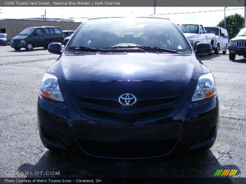 Nautical Blue Metallic / Dark Charcoal 2008 Toyota Yaris Sedan