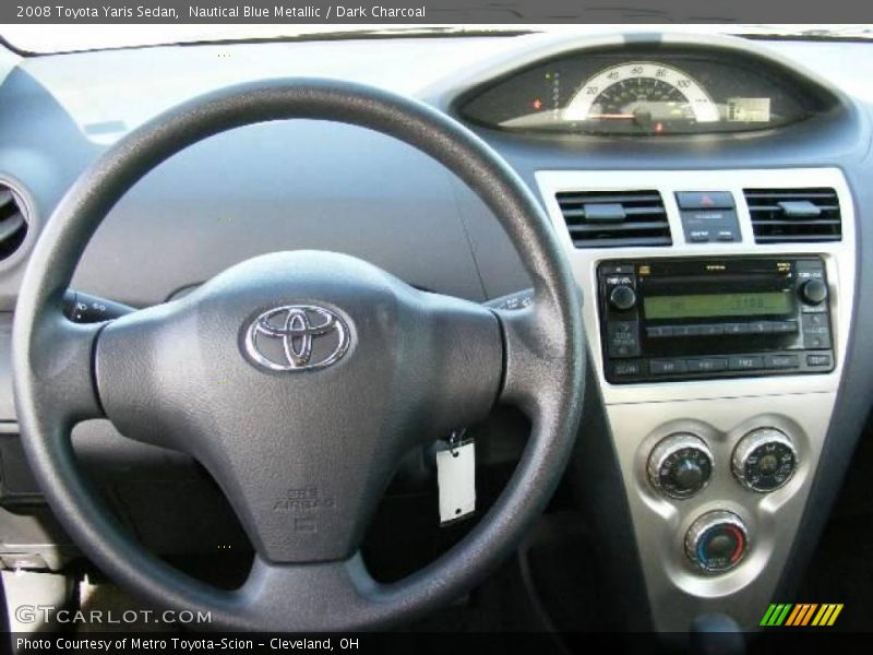 Nautical Blue Metallic / Dark Charcoal 2008 Toyota Yaris Sedan