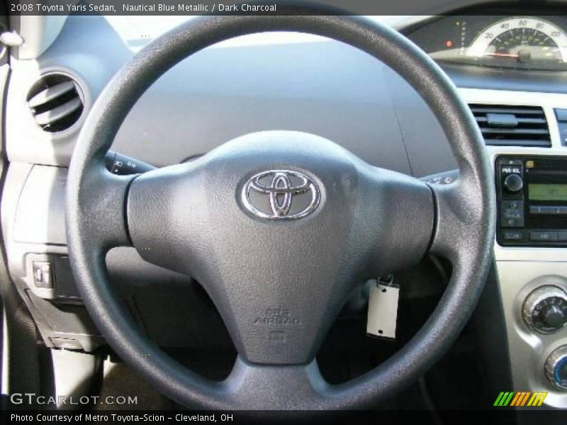 Nautical Blue Metallic / Dark Charcoal 2008 Toyota Yaris Sedan