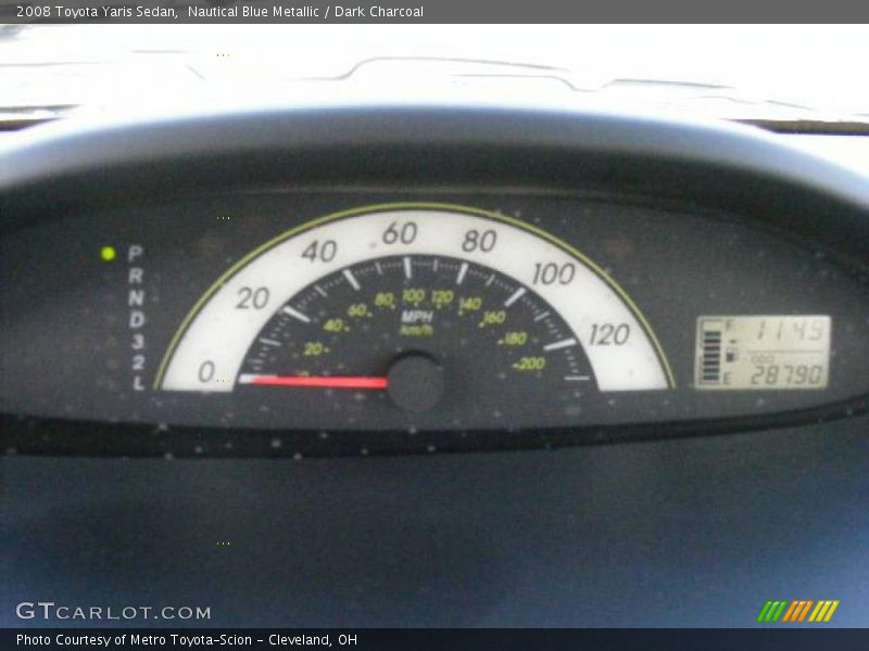 Nautical Blue Metallic / Dark Charcoal 2008 Toyota Yaris Sedan