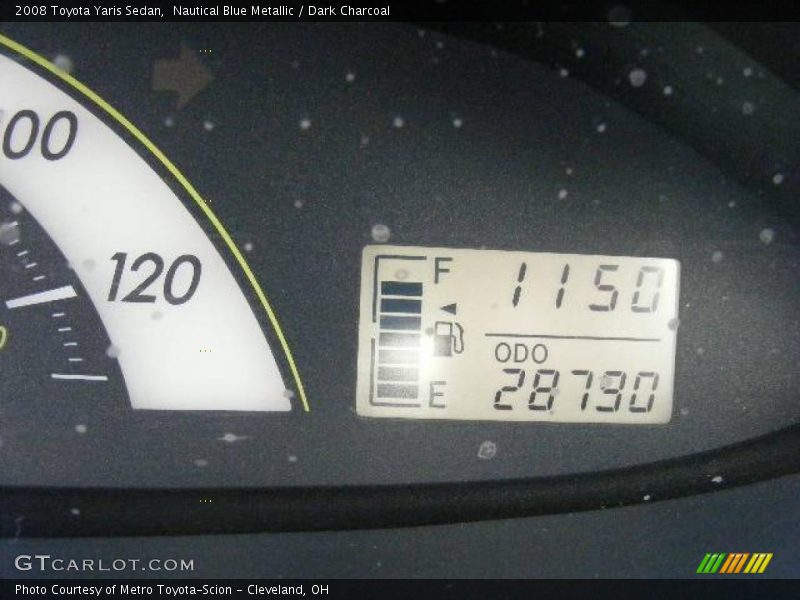 Nautical Blue Metallic / Dark Charcoal 2008 Toyota Yaris Sedan