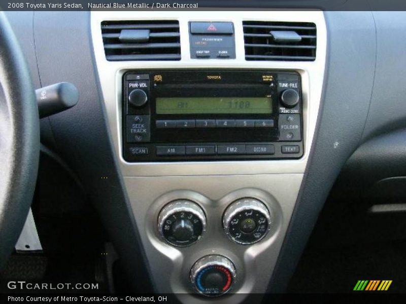 Nautical Blue Metallic / Dark Charcoal 2008 Toyota Yaris Sedan