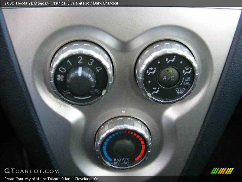 Nautical Blue Metallic / Dark Charcoal 2008 Toyota Yaris Sedan