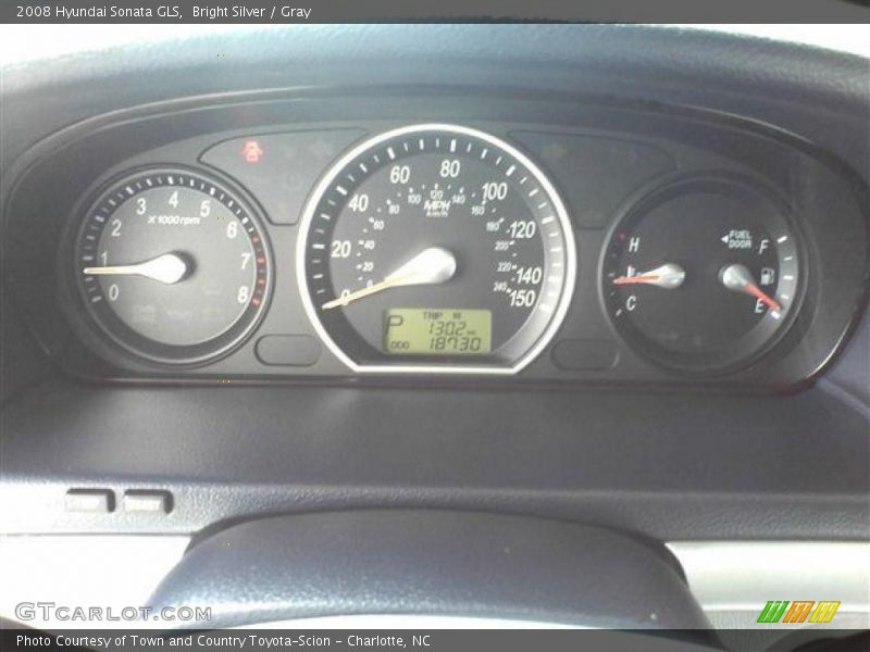 Bright Silver / Gray 2008 Hyundai Sonata GLS