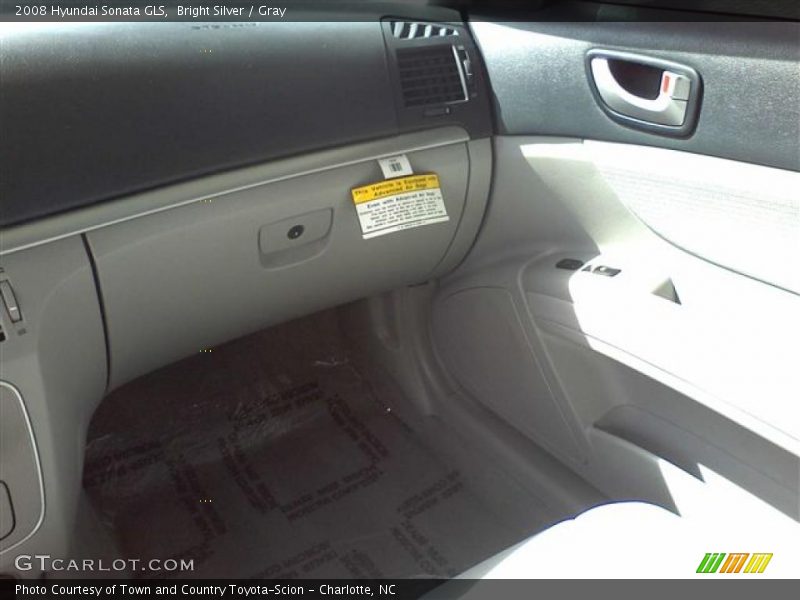Bright Silver / Gray 2008 Hyundai Sonata GLS