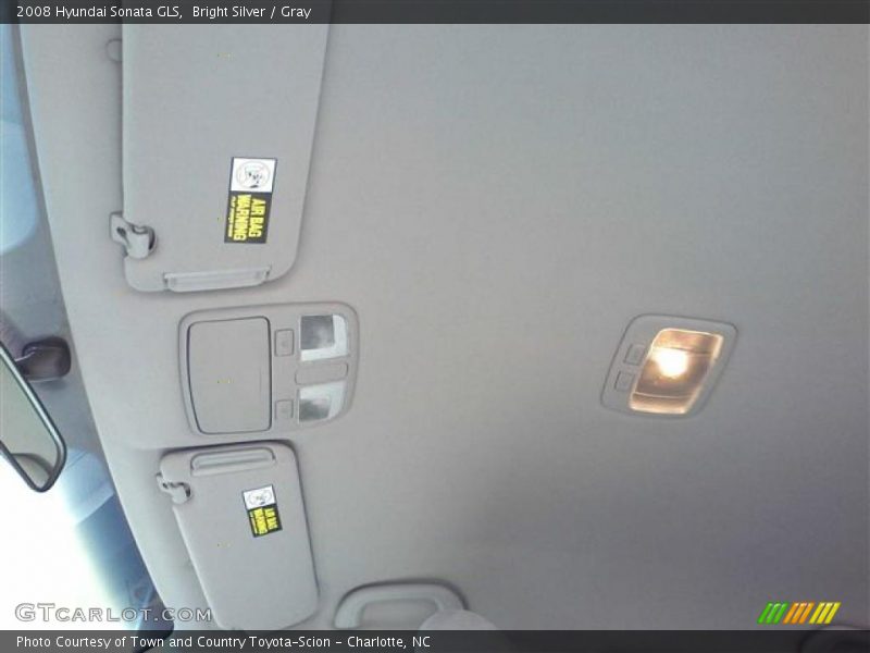 Bright Silver / Gray 2008 Hyundai Sonata GLS