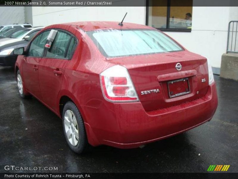 Sonoma Sunset Red / Charcoal/Steel 2007 Nissan Sentra 2.0