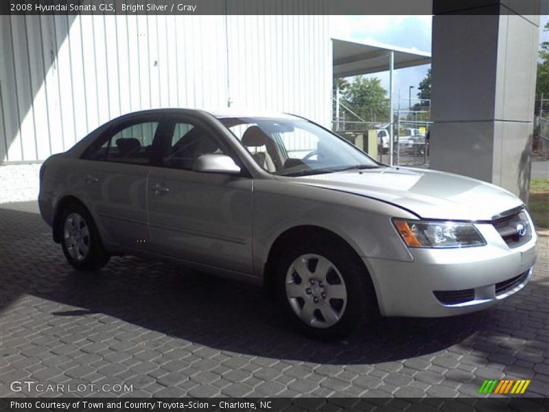 Bright Silver / Gray 2008 Hyundai Sonata GLS