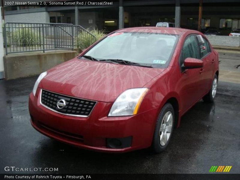 Sonoma Sunset Red / Charcoal/Steel 2007 Nissan Sentra 2.0