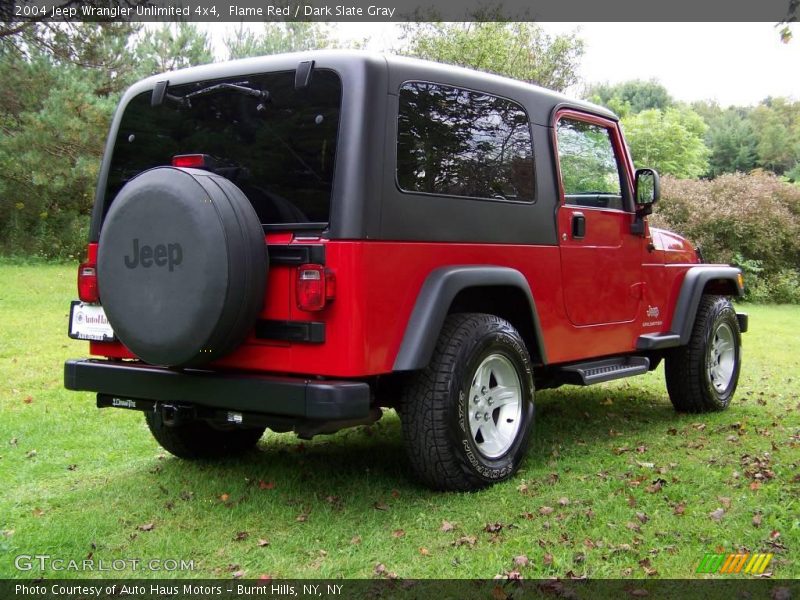 Flame Red / Dark Slate Gray 2004 Jeep Wrangler Unlimited 4x4