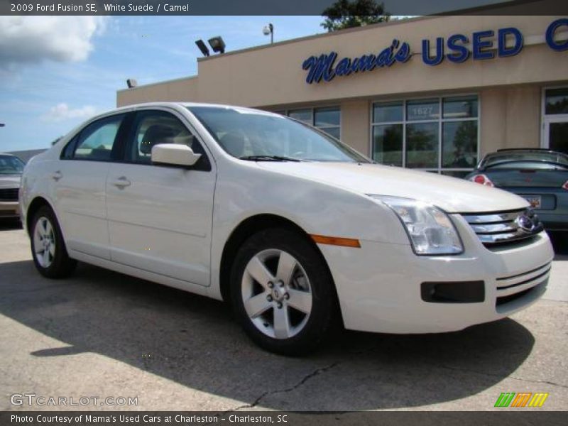White Suede / Camel 2009 Ford Fusion SE
