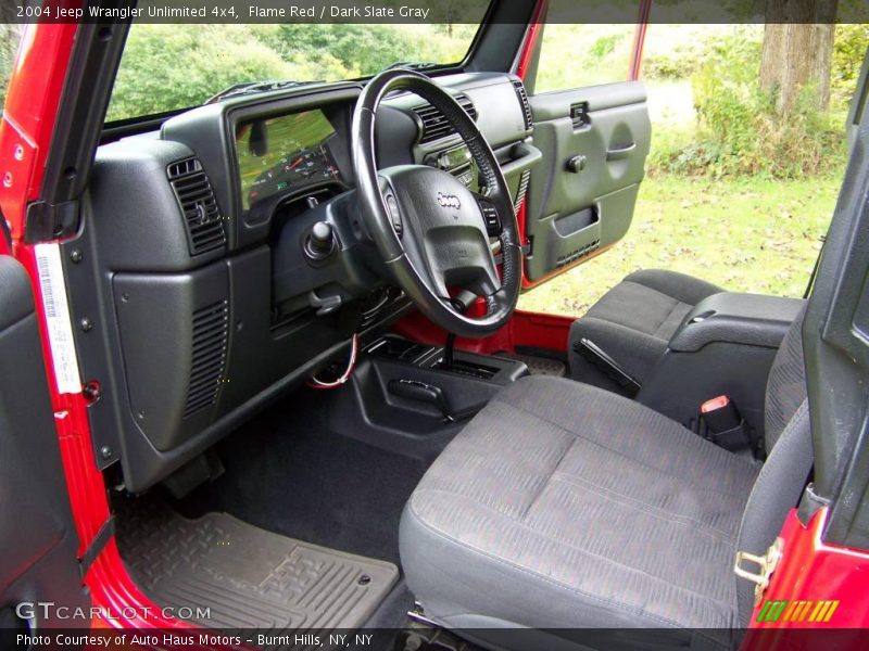 Flame Red / Dark Slate Gray 2004 Jeep Wrangler Unlimited 4x4