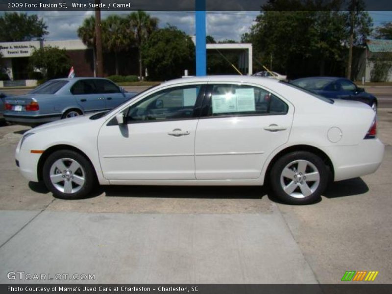 White Suede / Camel 2009 Ford Fusion SE