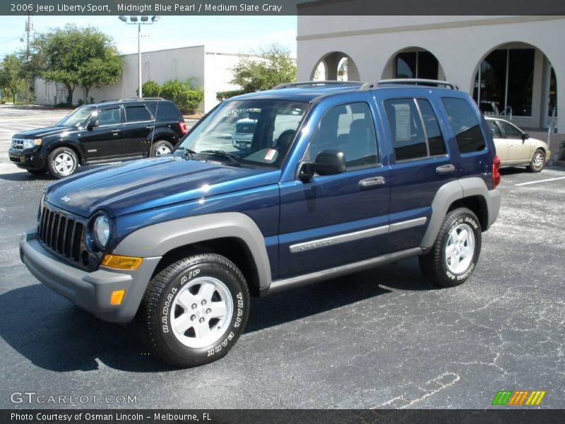 Midnight Blue Pearl / Medium Slate Gray 2006 Jeep Liberty Sport
