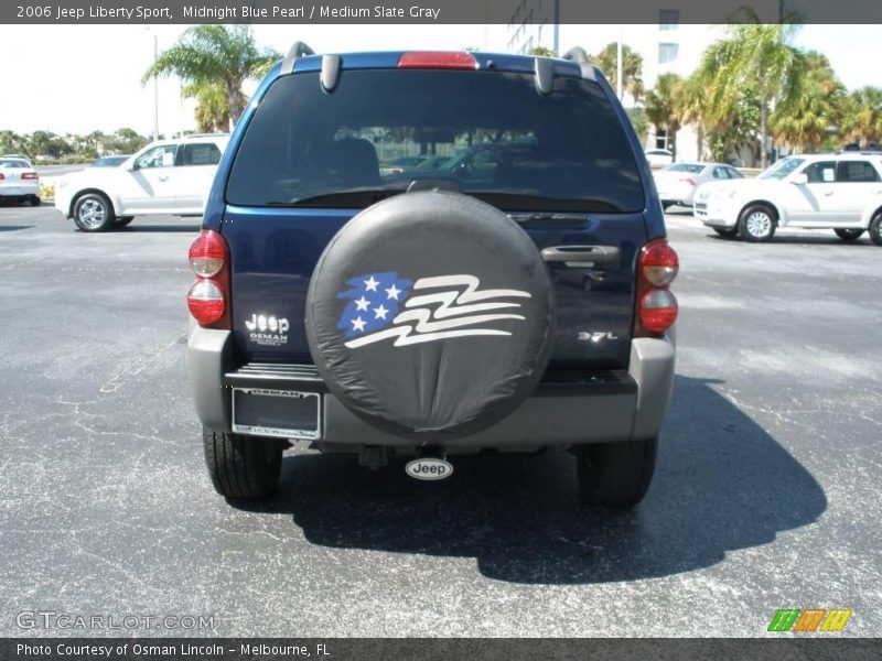 Midnight Blue Pearl / Medium Slate Gray 2006 Jeep Liberty Sport