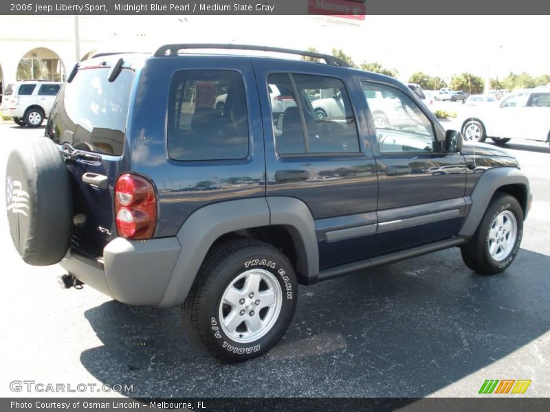 Midnight Blue Pearl / Medium Slate Gray 2006 Jeep Liberty Sport