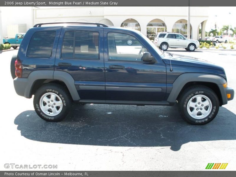 Midnight Blue Pearl / Medium Slate Gray 2006 Jeep Liberty Sport