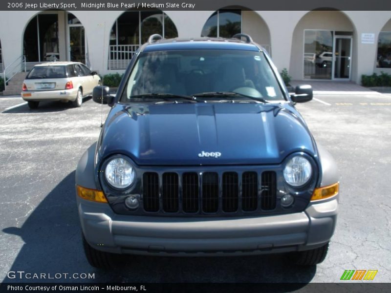 Midnight Blue Pearl / Medium Slate Gray 2006 Jeep Liberty Sport