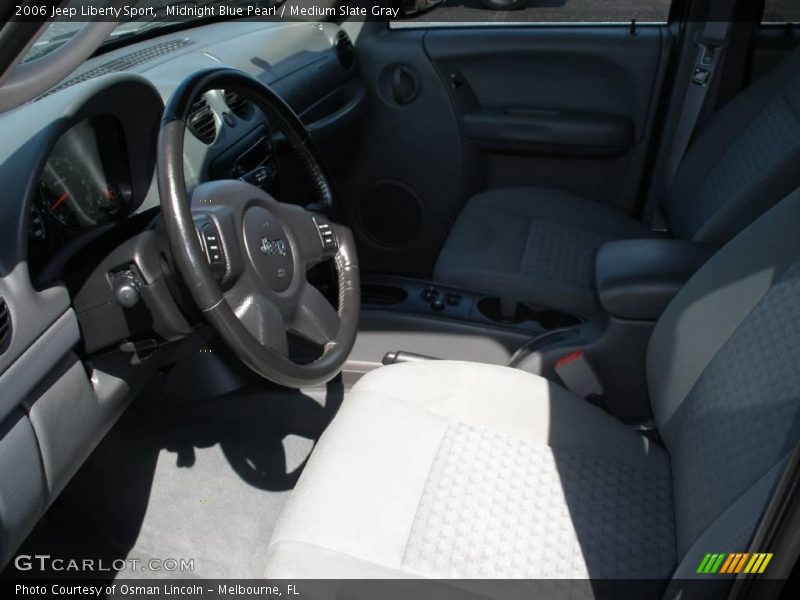 Midnight Blue Pearl / Medium Slate Gray 2006 Jeep Liberty Sport