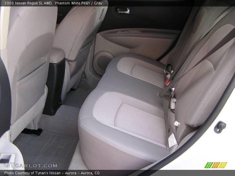 Phantom White Pearl / Gray 2008 Nissan Rogue SL AWD