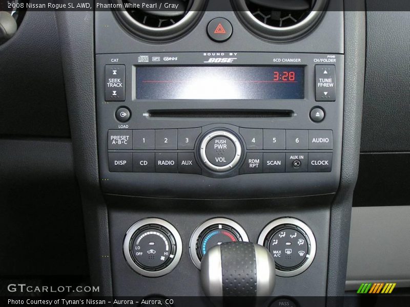 Phantom White Pearl / Gray 2008 Nissan Rogue SL AWD