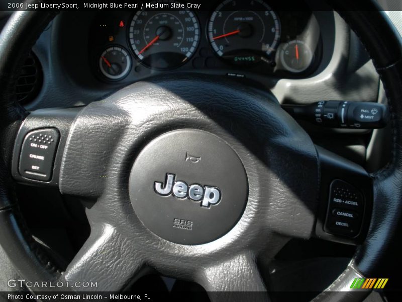 Midnight Blue Pearl / Medium Slate Gray 2006 Jeep Liberty Sport