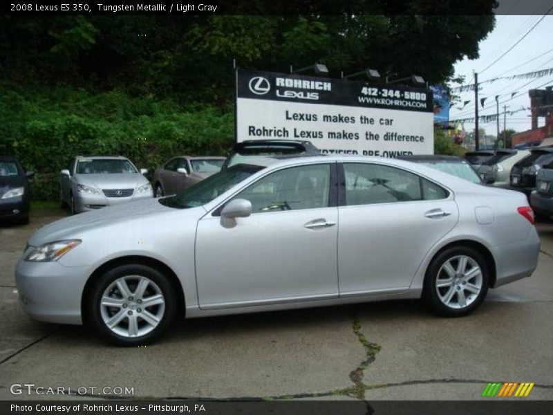 Tungsten Metallic / Light Gray 2008 Lexus ES 350
