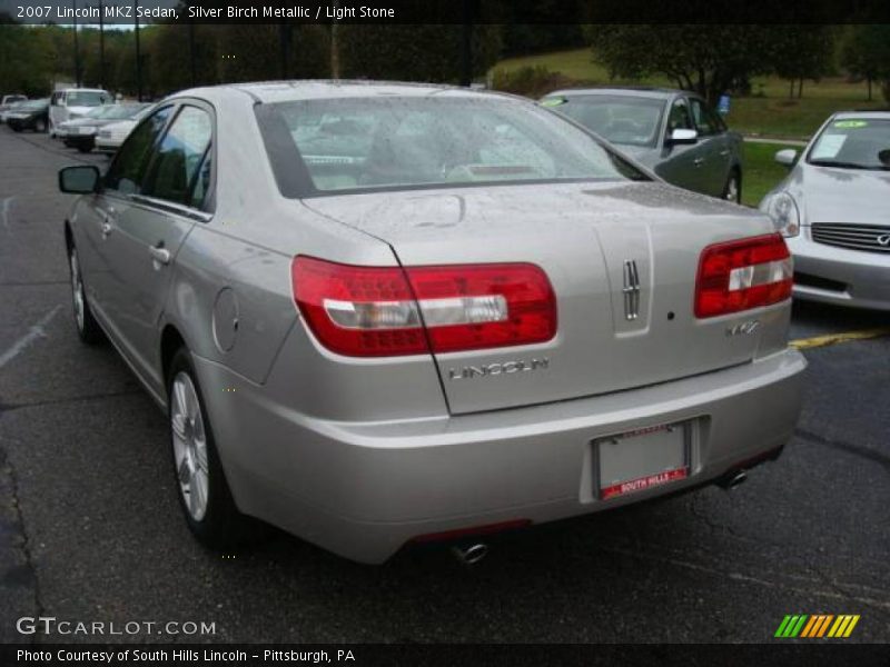 Silver Birch Metallic / Light Stone 2007 Lincoln MKZ Sedan