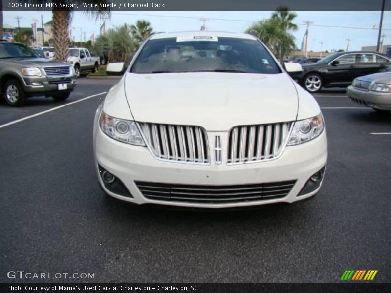 White Suede / Charcoal Black 2009 Lincoln MKS Sedan