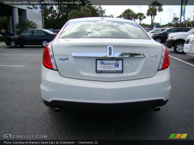 White Suede / Charcoal Black 2009 Lincoln MKS Sedan