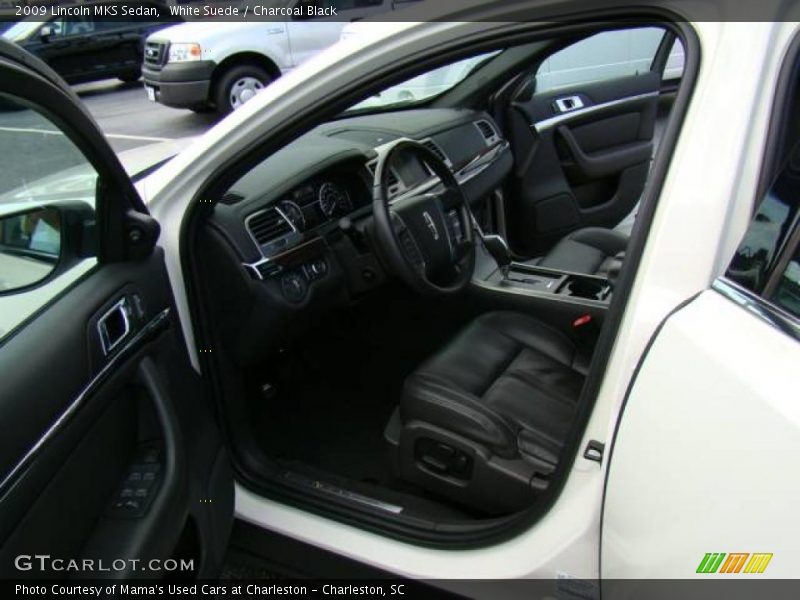 White Suede / Charcoal Black 2009 Lincoln MKS Sedan