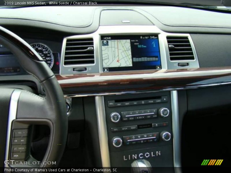 White Suede / Charcoal Black 2009 Lincoln MKS Sedan