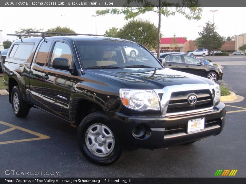 Black Sand Pearl / Taupe 2006 Toyota Tacoma Access Cab