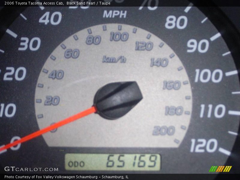 Black Sand Pearl / Taupe 2006 Toyota Tacoma Access Cab