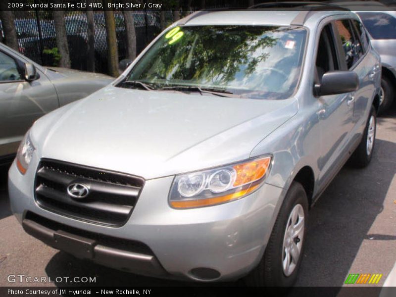 Bright Silver / Gray 2009 Hyundai Santa Fe GLS 4WD