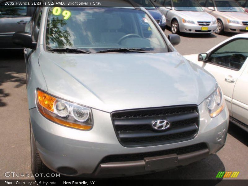 Bright Silver / Gray 2009 Hyundai Santa Fe GLS 4WD