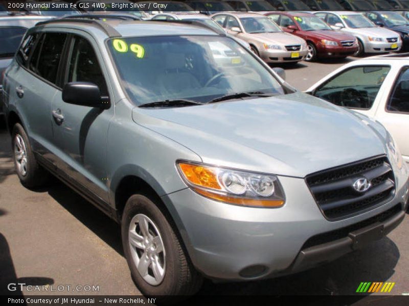 Bright Silver / Gray 2009 Hyundai Santa Fe GLS 4WD