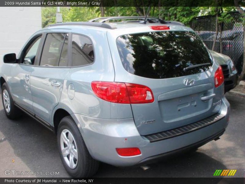 Bright Silver / Gray 2009 Hyundai Santa Fe GLS 4WD