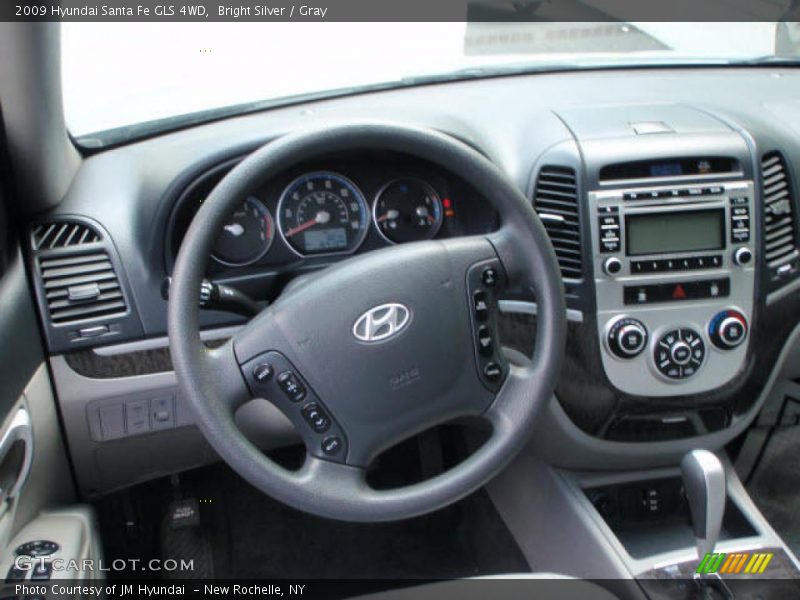 Bright Silver / Gray 2009 Hyundai Santa Fe GLS 4WD