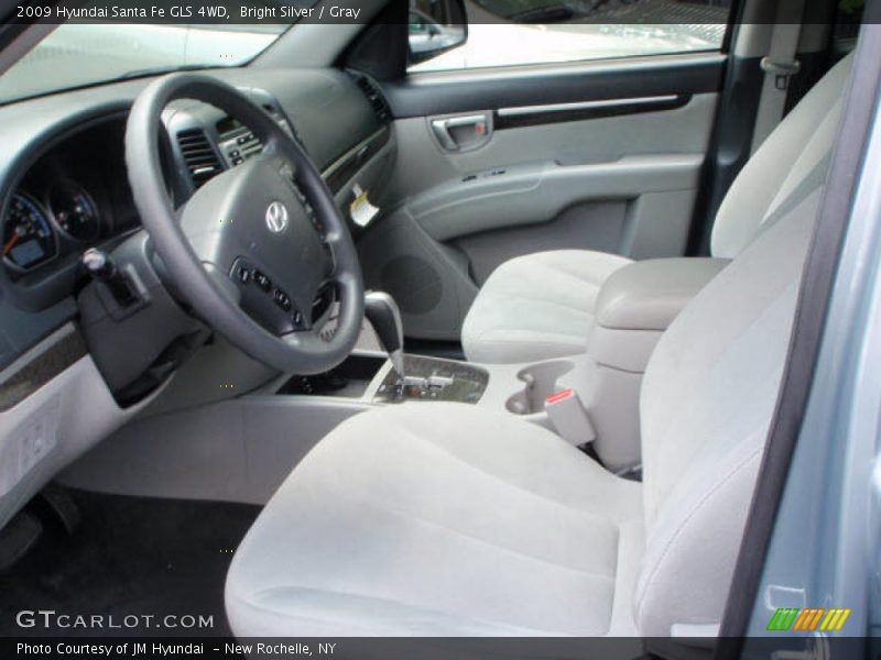 Bright Silver / Gray 2009 Hyundai Santa Fe GLS 4WD