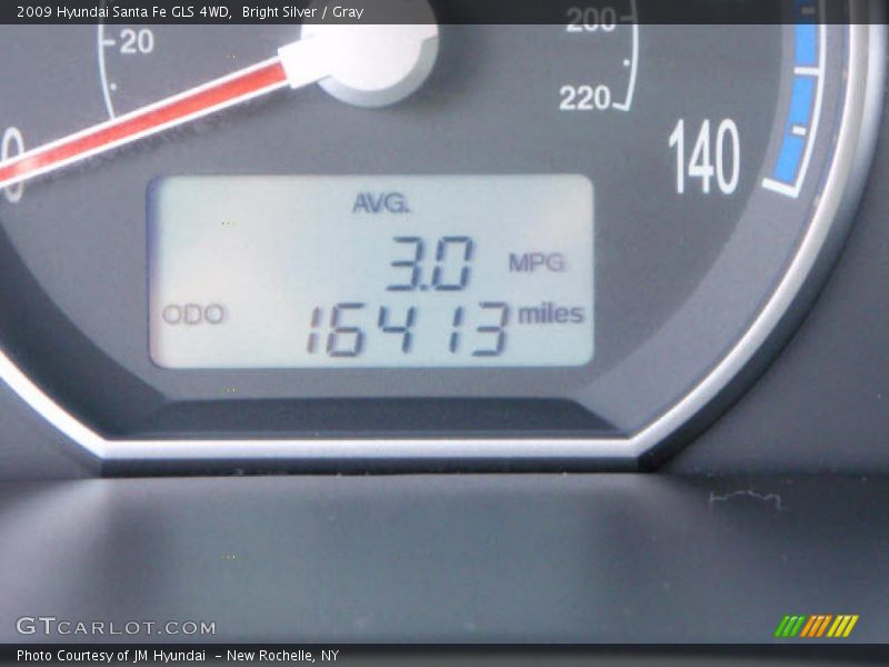 Bright Silver / Gray 2009 Hyundai Santa Fe GLS 4WD