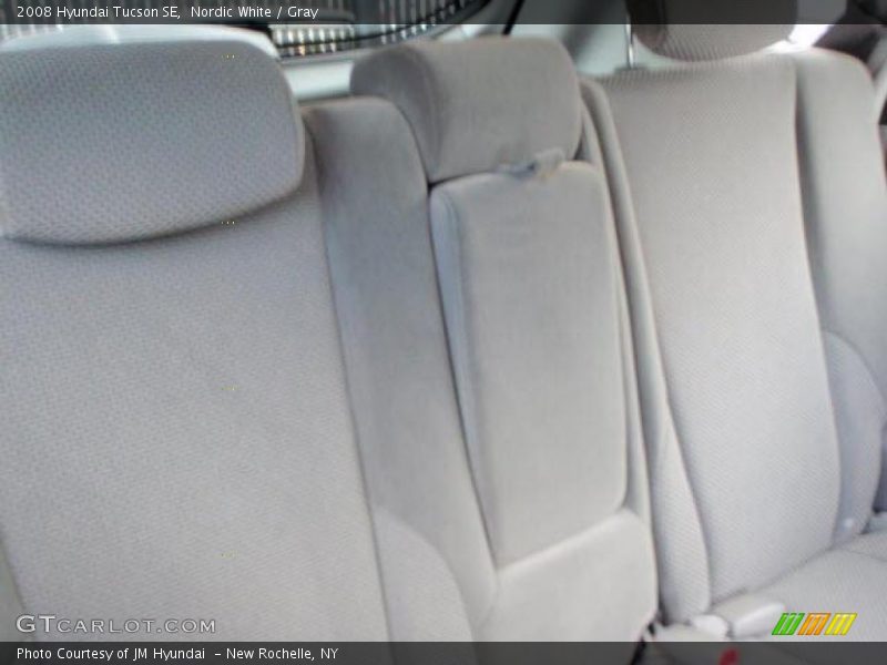 Nordic White / Gray 2008 Hyundai Tucson SE