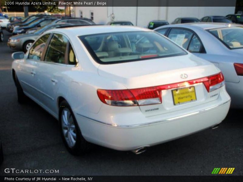 Powder White Pearl / Beige 2006 Hyundai Azera Limited