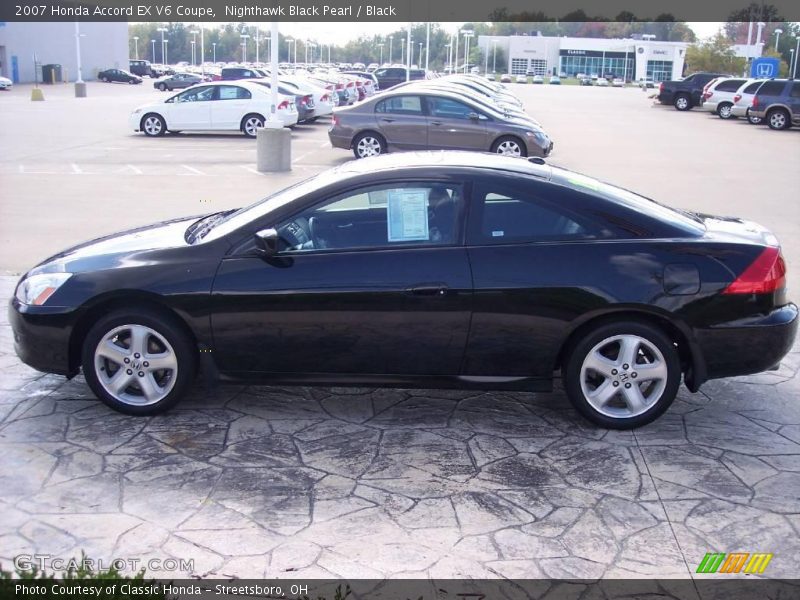 Nighthawk Black Pearl / Black 2007 Honda Accord EX V6 Coupe