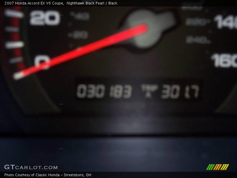 Nighthawk Black Pearl / Black 2007 Honda Accord EX V6 Coupe