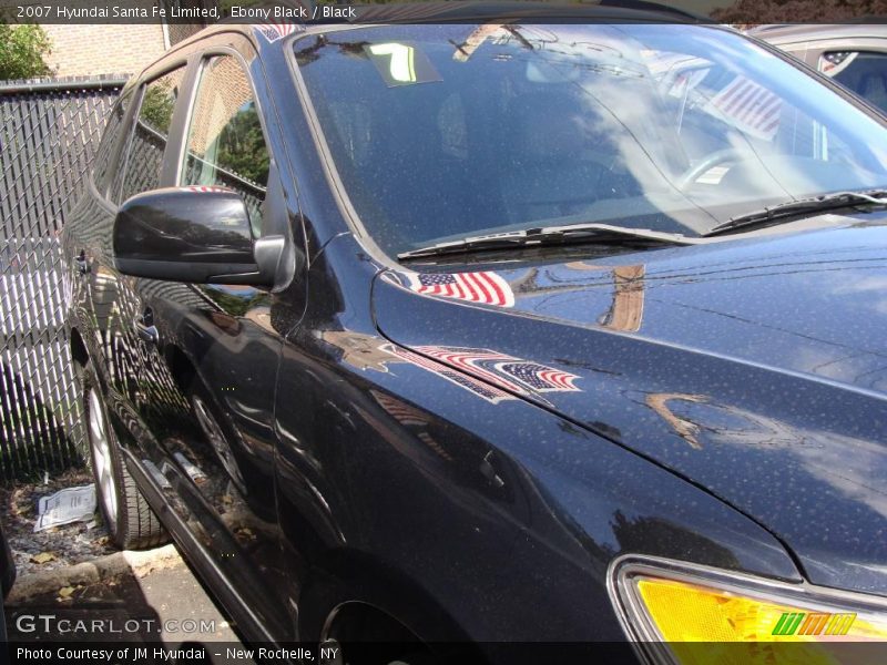 Ebony Black / Black 2007 Hyundai Santa Fe Limited