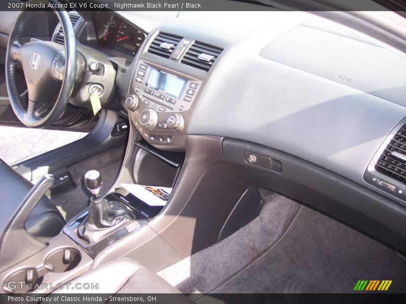 Nighthawk Black Pearl / Black 2007 Honda Accord EX V6 Coupe