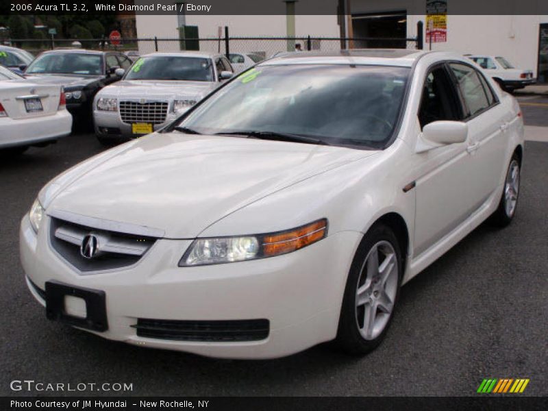 White Diamond Pearl / Ebony 2006 Acura TL 3.2